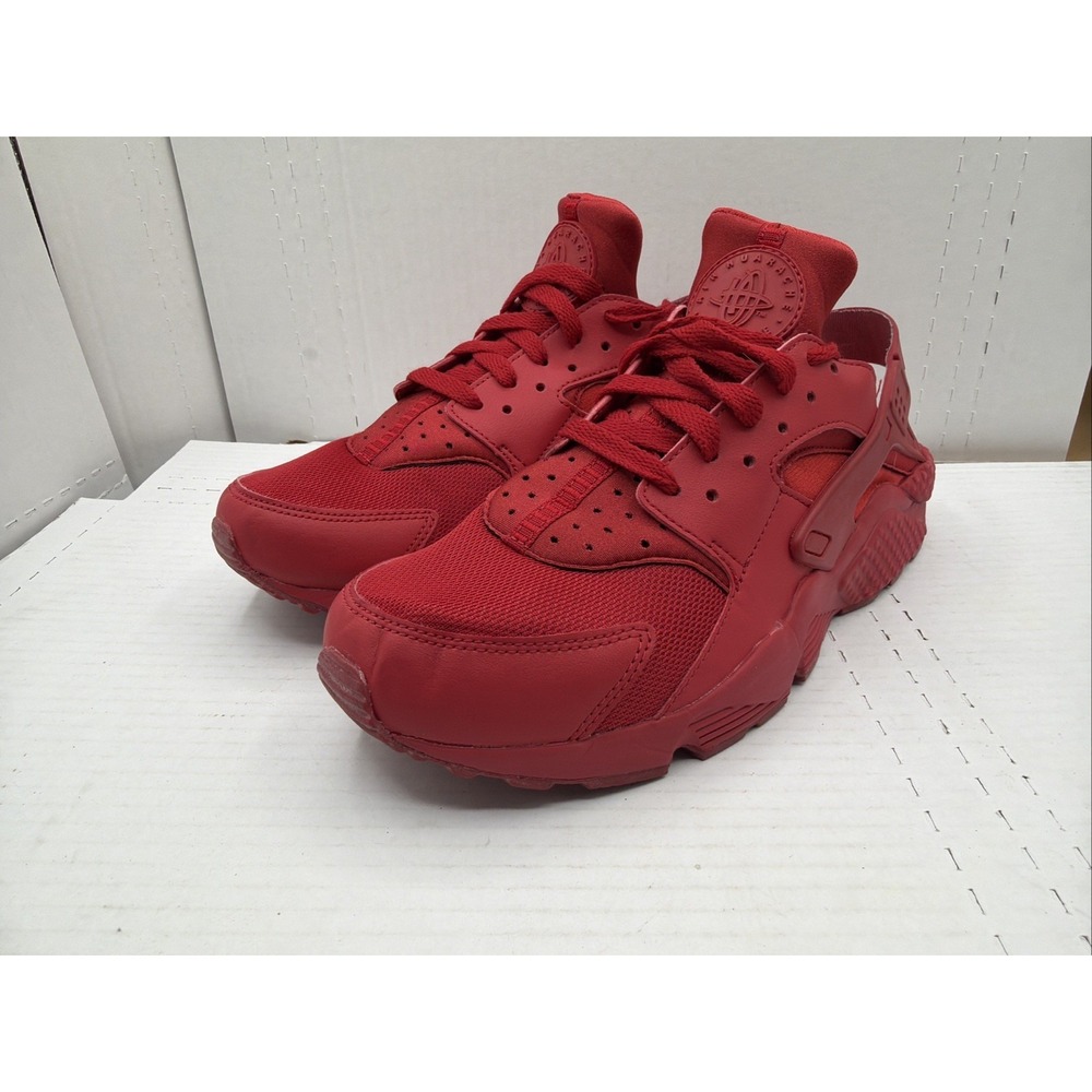 Nike Men's Air Huarache Triple Red Sneakers Shoes Size 9 318429-660 Authenticate